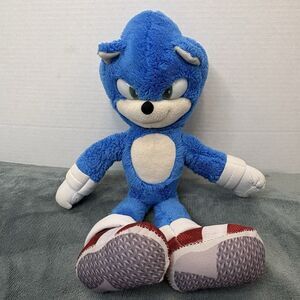 Sonic The Hedgehog Sonic Movie  Plush 15" Inch Plush Toy Blue Red Video Game